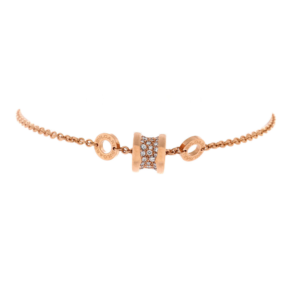 Bvlgari B.Zero1 Soft Bracelet 18K Rose Gold with Diamonds